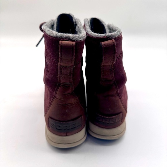 SOREL | Explorer Joan Felt 100g Waterproof Winter Boots in Redwood Size 8.5 - Picture 9 of 14